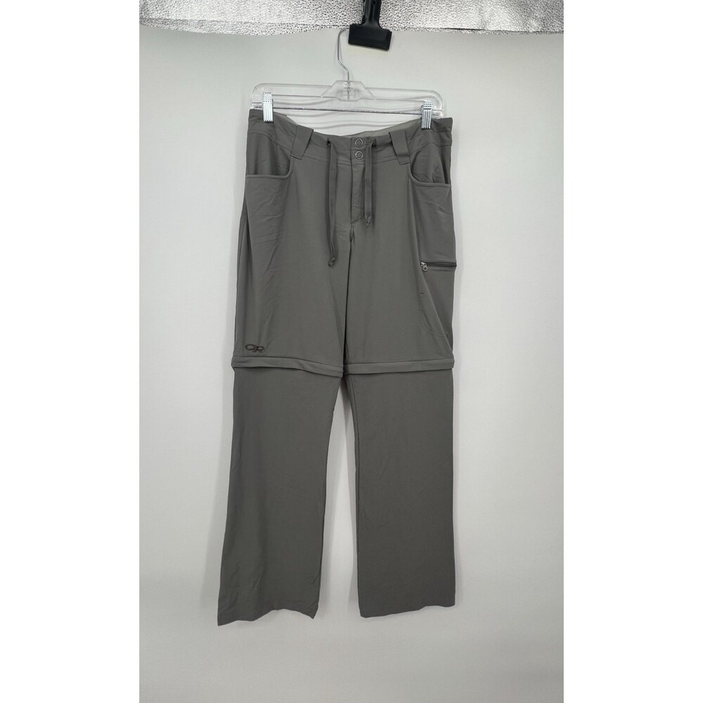 Outdoor Research Womens Ferrosi Convertible Pants Sz 8 Hiking Gray Granola Girl